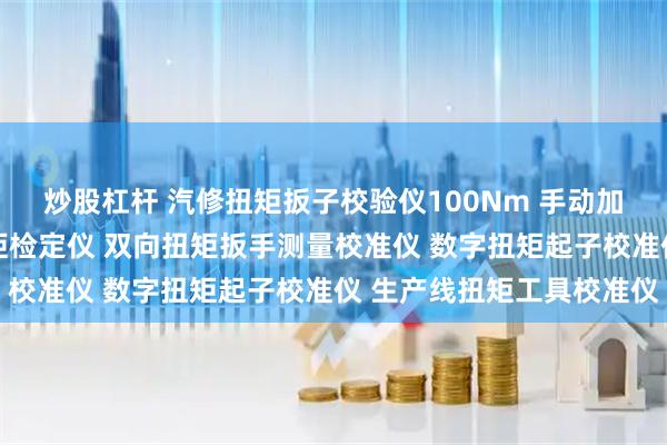 炒股杠杆 汽修扭矩扳子校验仪100Nm 手动加载扭矩校准仪 数显扭矩检定仪 双向扭矩扳手测量校准仪 数字扭矩起子校准仪 生产线扭矩工具校准仪